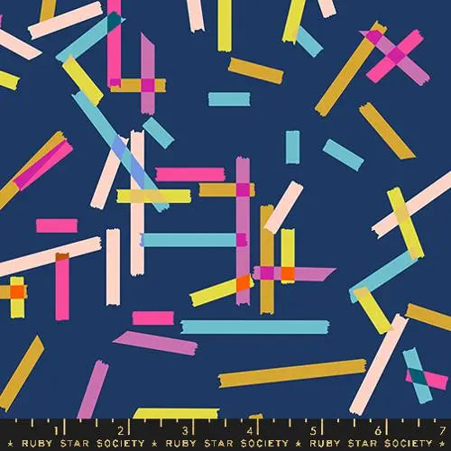 Washi Plus Bluebell Novelty Tape 43"/44" Fabric Per Yard Moda Fabrics & Supplies