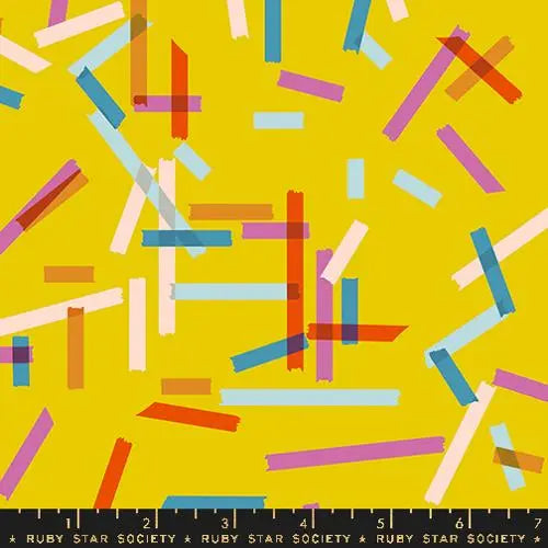 Washi Plus Goldenhour Novelty Tape 43"/44" Fabric Per Yard Moda Fabrics & Supplies