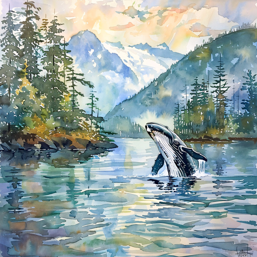 Washington Travel Art Fabric Panel 4 QuiltingFabricPanels