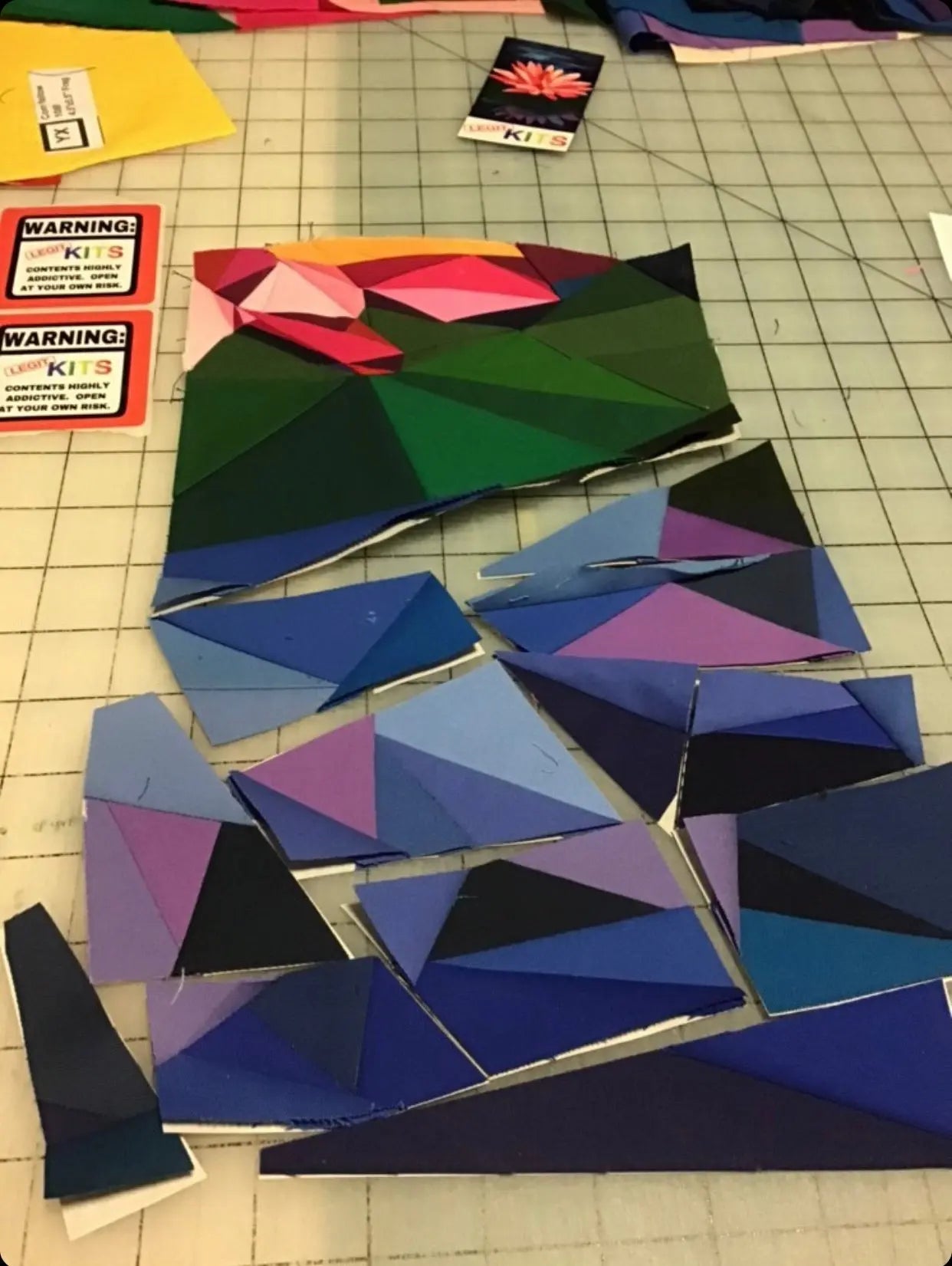 Water Lily Mini Quilt Kit Legit Kits