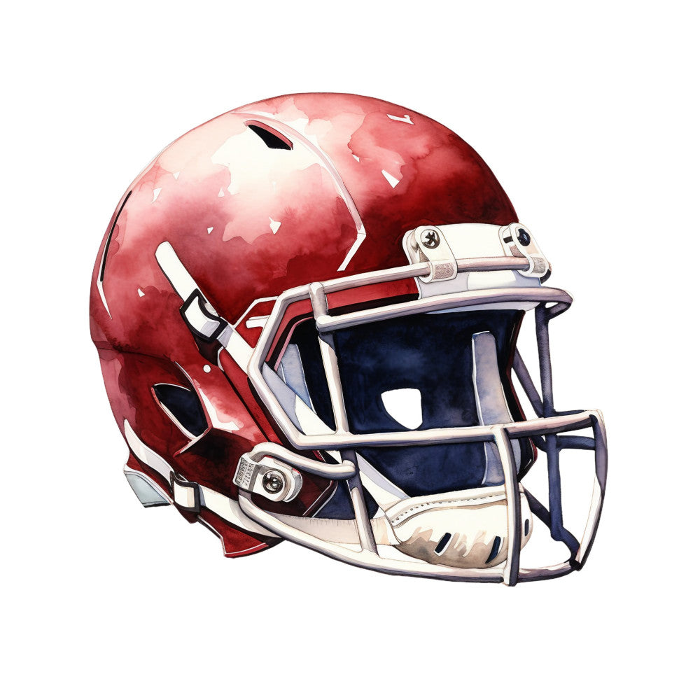 Watercolor American Football Fabric Panel 5