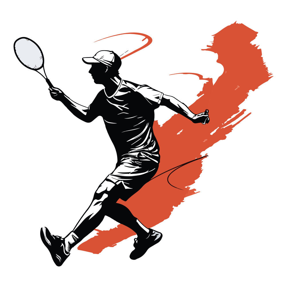 Watercolor-Badminton Fabric Panel 15