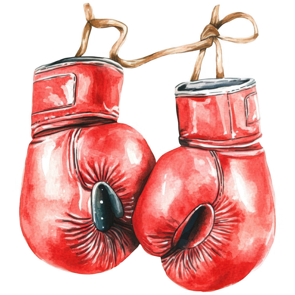 Watercolor Boxing Fabric Panel 1