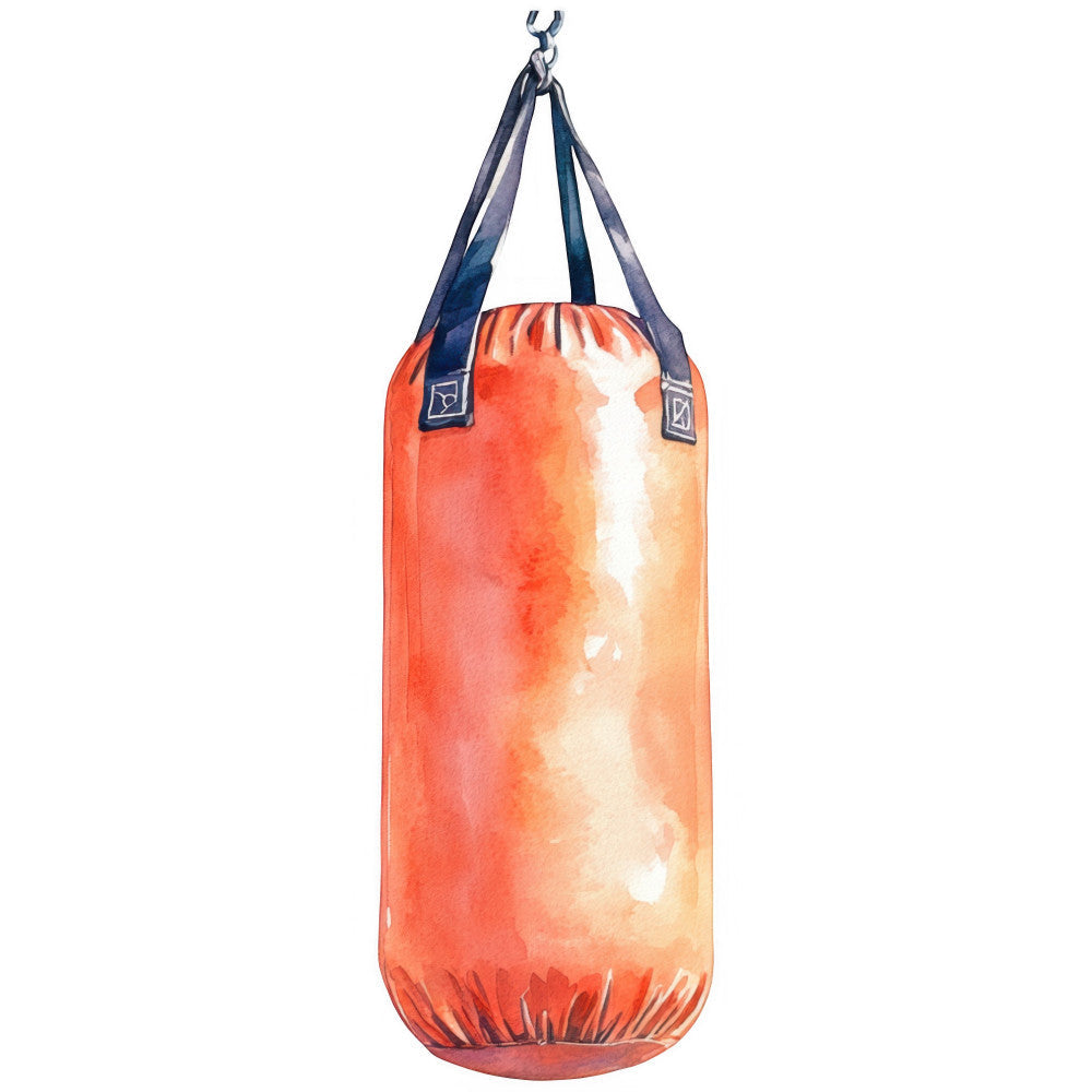 Watercolor Boxing Fabric Panel 15