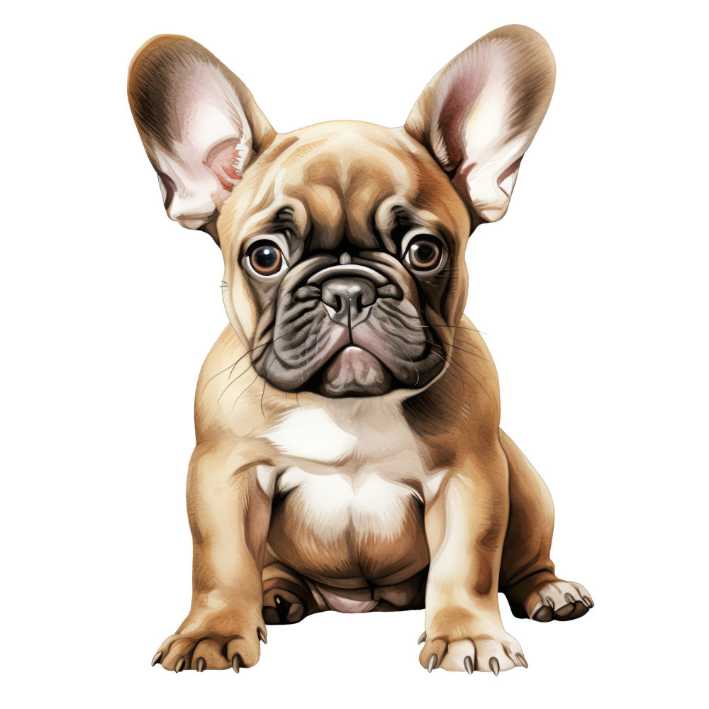 Watercolor Dogs Fabric Panel 20