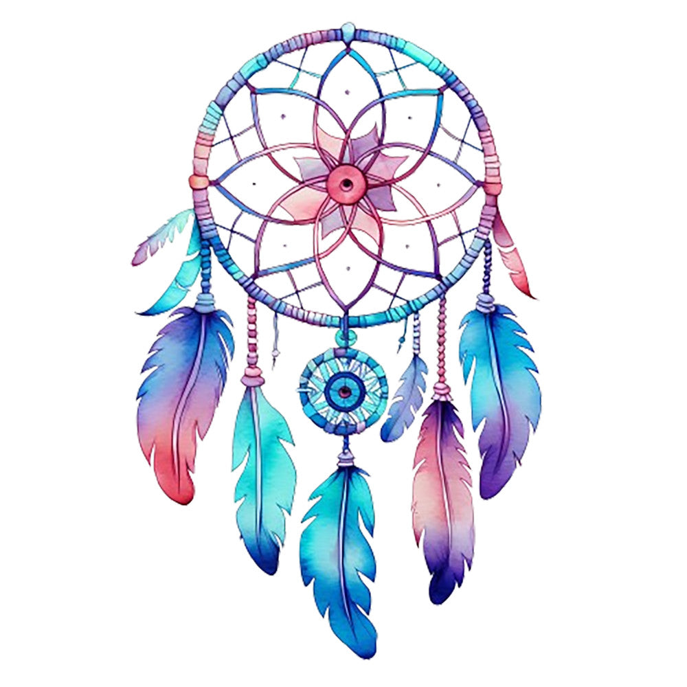 Watercolor Dream Catcher Fabric Panel 4