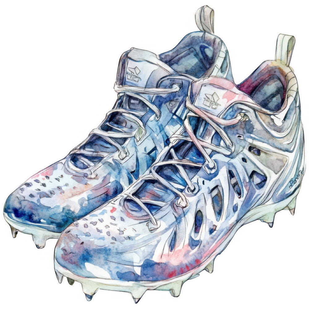 Watercolor Lacrosse Fabric Panel 3