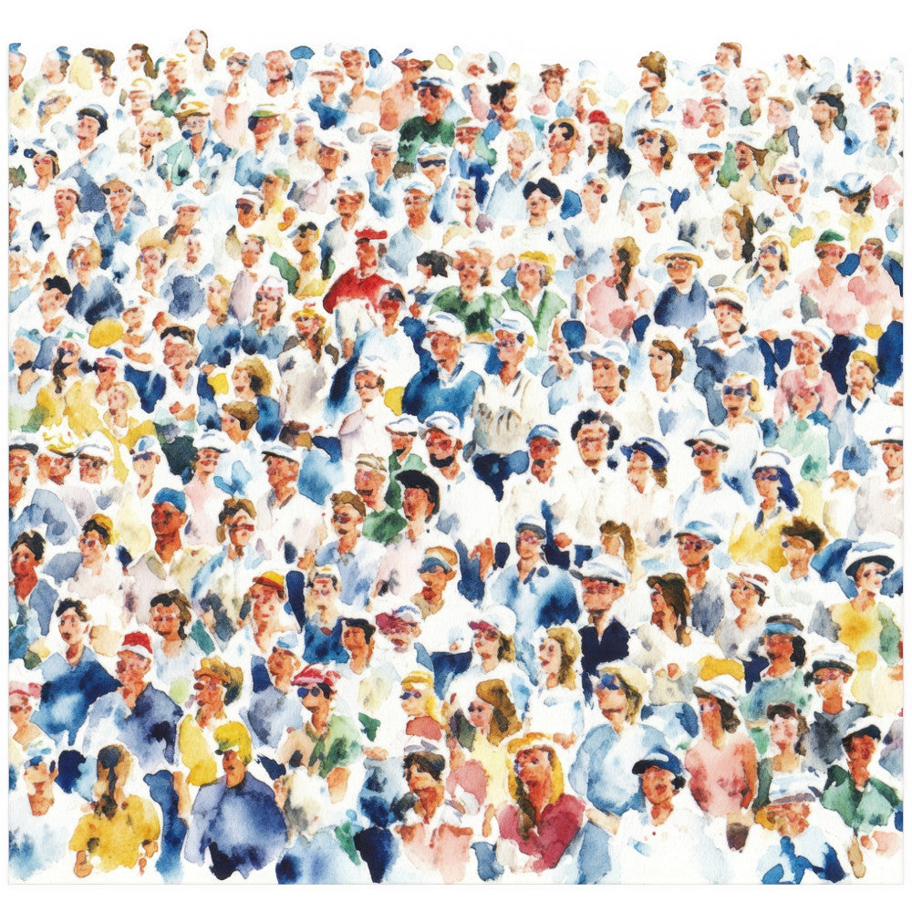 Watercolor Rugby Fabric Panel 1