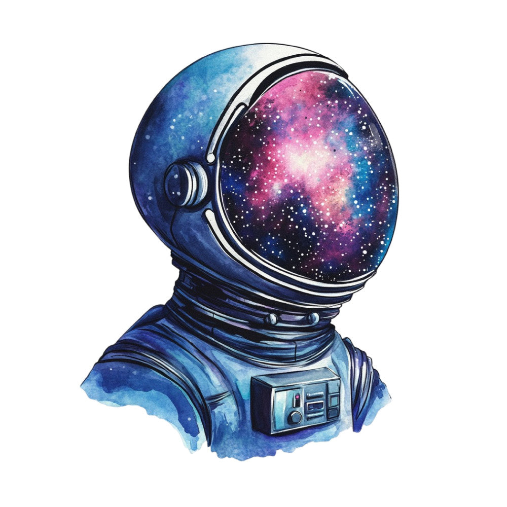 Watercolor Space Adventure Fabric Panel 36