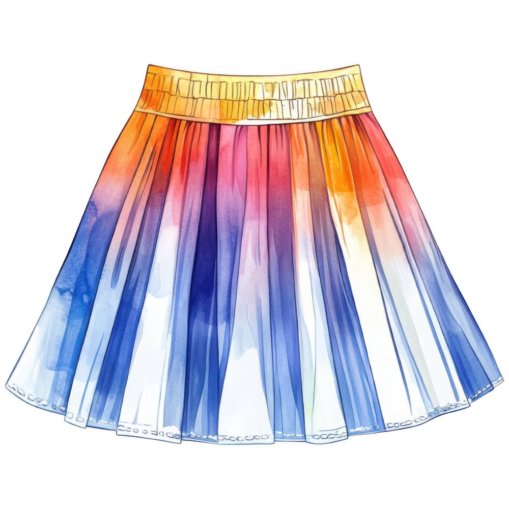 Watercolor Tennis Fabric Panel 5