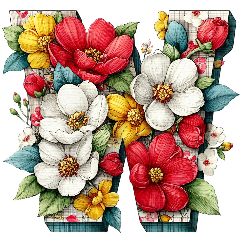 Wedding Alphabet Fabric Panel 4 QuiltingFabricPanels