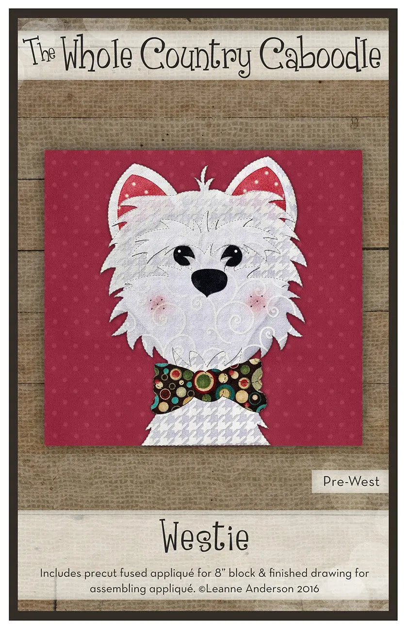 Westie Precut Fused Applique Pack - Linda's Electric Quilters