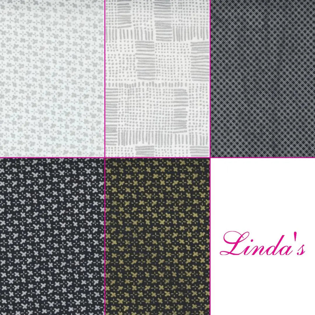 Whispers Metallic Fat Quarter Bundle - Set of 10 Linda's Electric Quilters