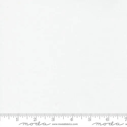 White Bleached Bella Solids 44"/45" Fabric Per Yard Moda Fabrics & Supplies