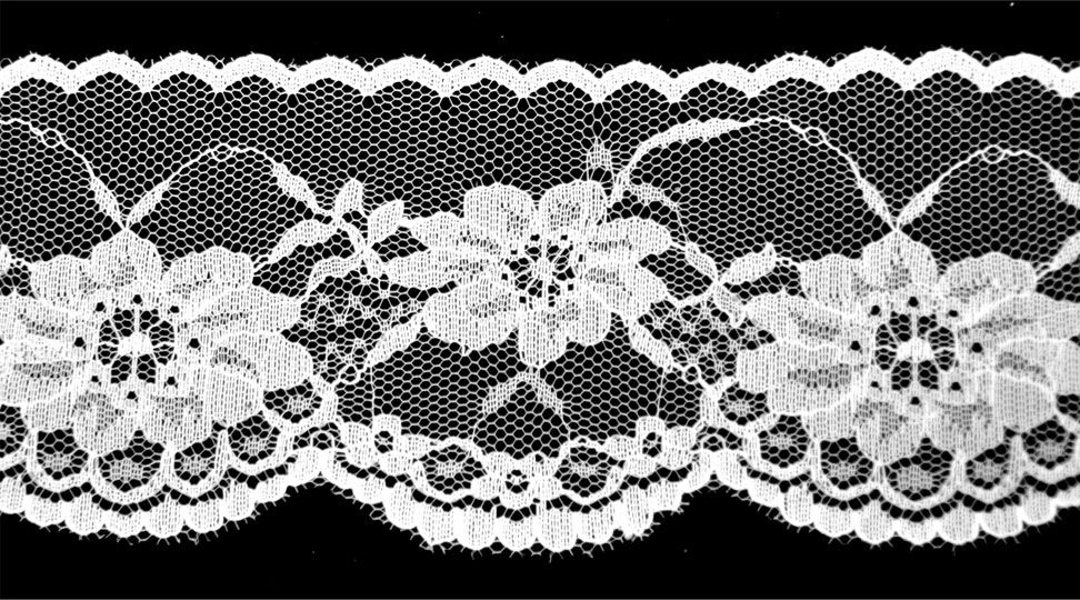 White Flat Lace Trim -2 3/4" width-BLF-8018