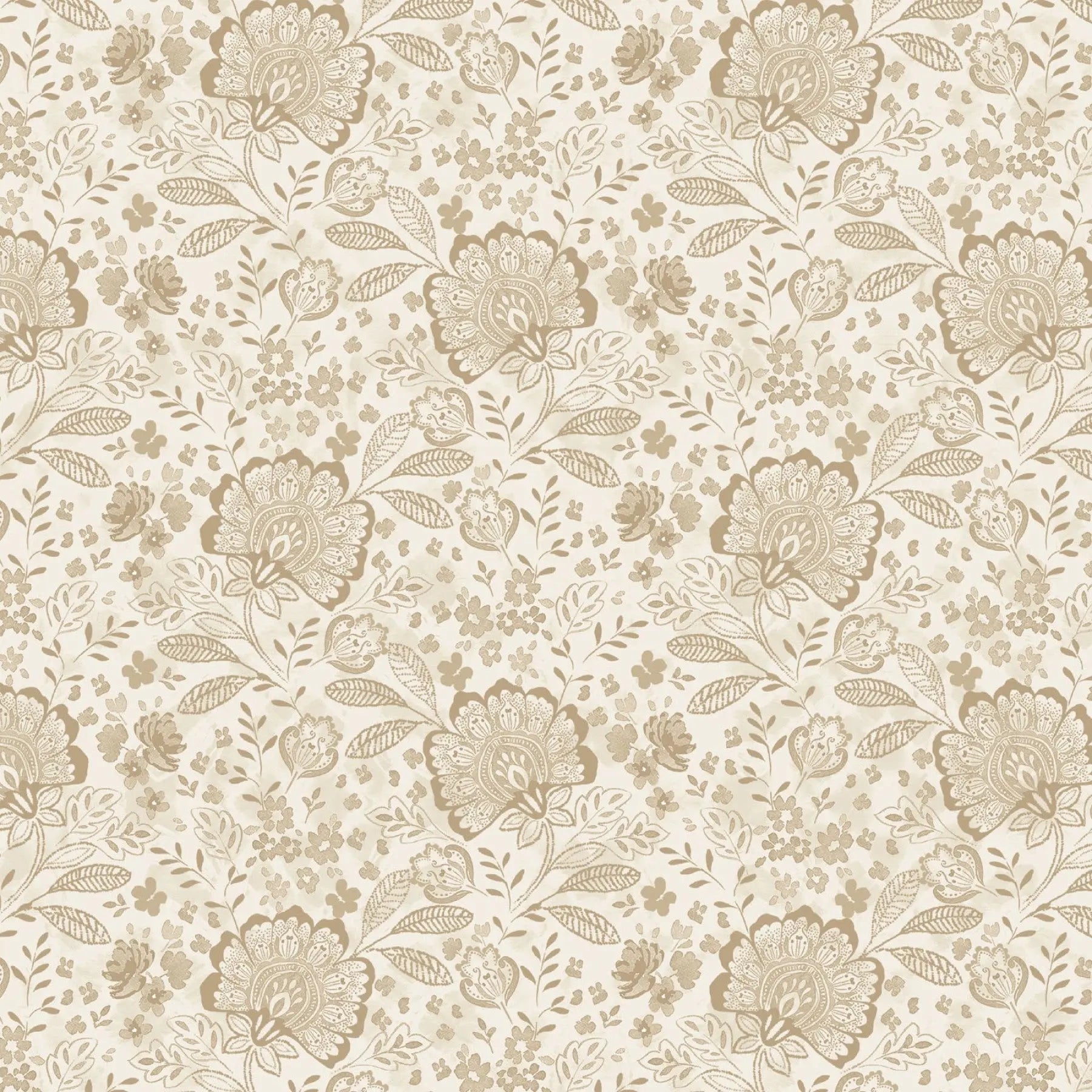 White Jacobean Allover Elizabeth Fabric Per Yard EE Schenck Co