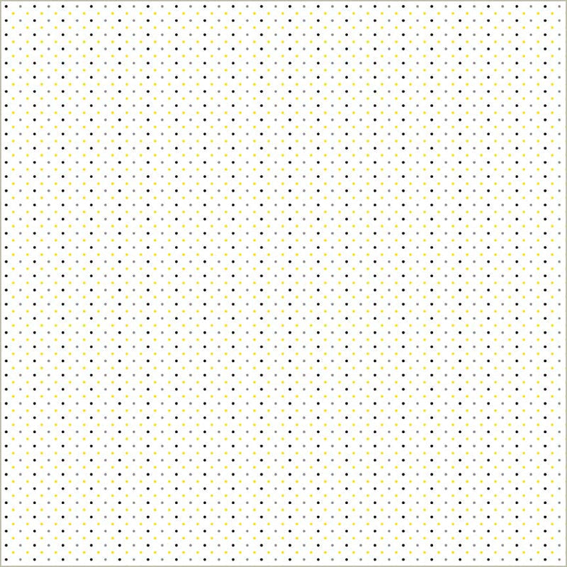 White Verona Dots Cotton 44”/45” Fabric Per Yard
