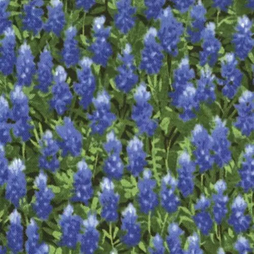 Wildflowers Basics Summer Bluebonnet Allover 44"/45" Fabric Per Yard Moda Fabrics & Supplies