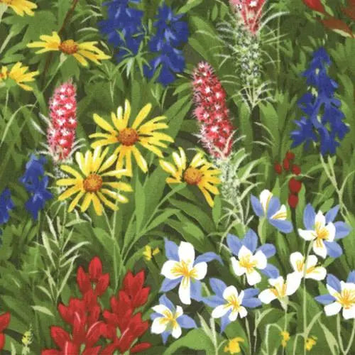 Wildflowers Basics Summer Wildflower Field Multi 44"/45" Fabric Per Yard Moda Fabrics & Supplies