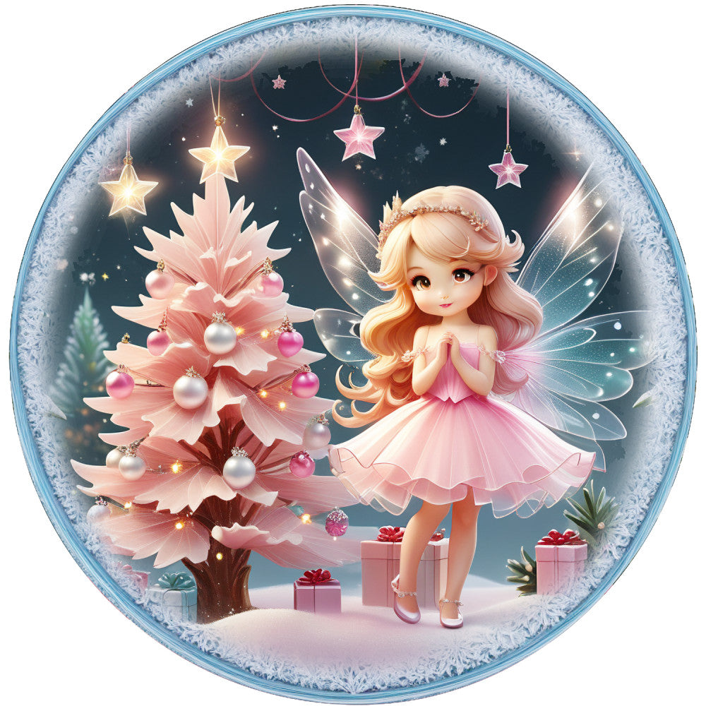 Winter Fairy Ornament Fabric Panel 30 QuiltingFabricPanels