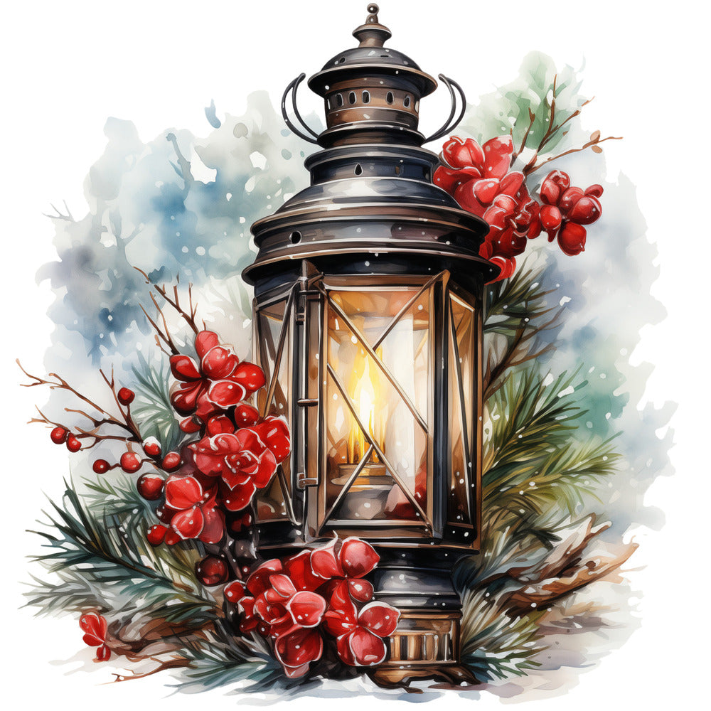 Winter Lantern 9 Fabric Panel QuiltingFabricPanels