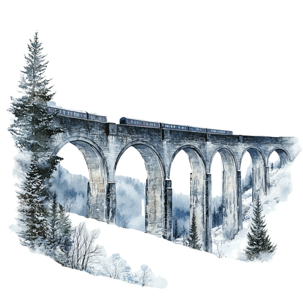 Winter Scotland Fabric Panel 5