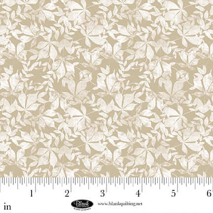 Winter Whispers - Snowflakes - Tan 44" / 45" Fabric Per Yard