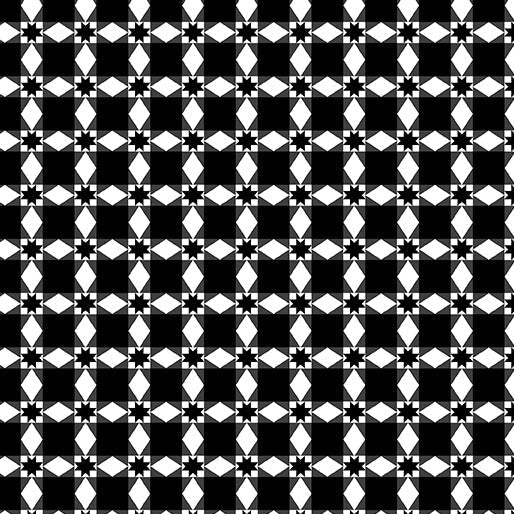 Winter at the Farm - Ribbon Plaid - Black 44" / 45" Fabric Per Yard