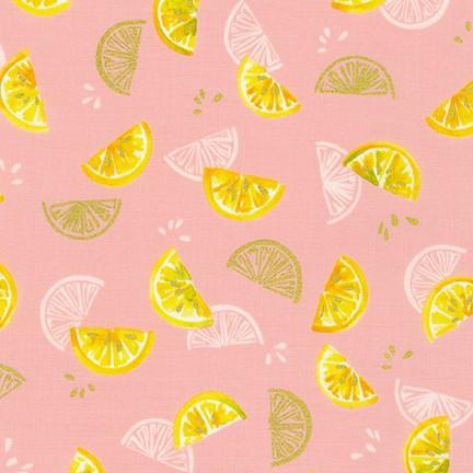 Wishwell Rose Lemonade Petal Cotton 44"/45" Fabric Per Yard
