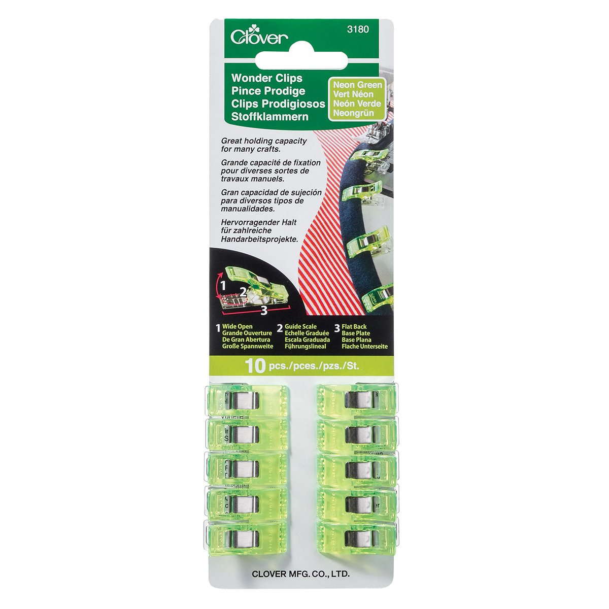 Wonder Clips® Neon Green (10pcs.)