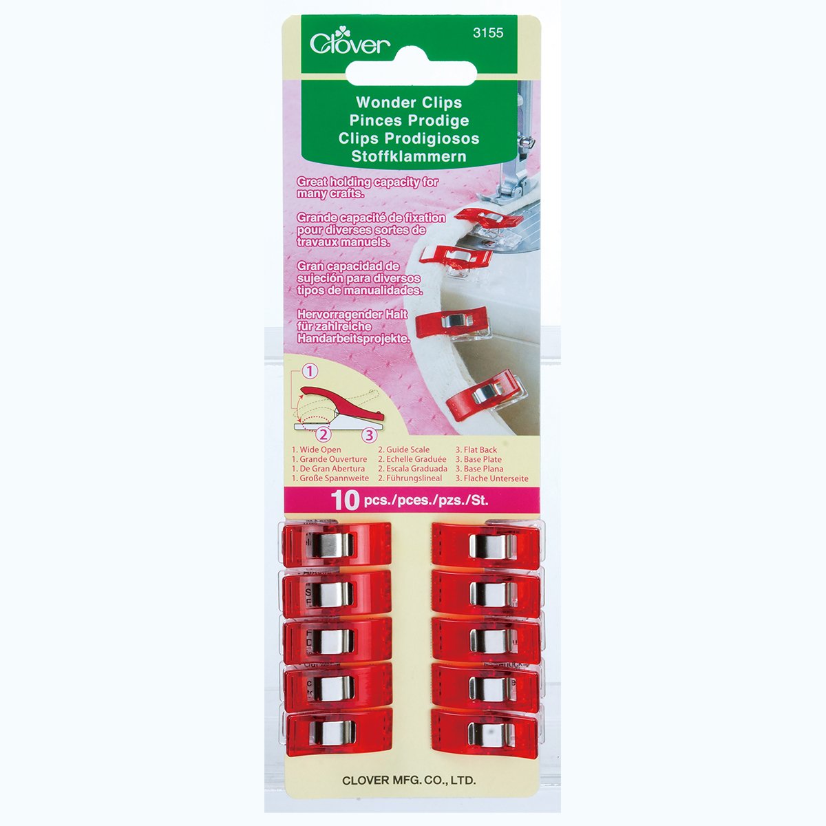 Wonder Clips® (Red) - 10 pcs.