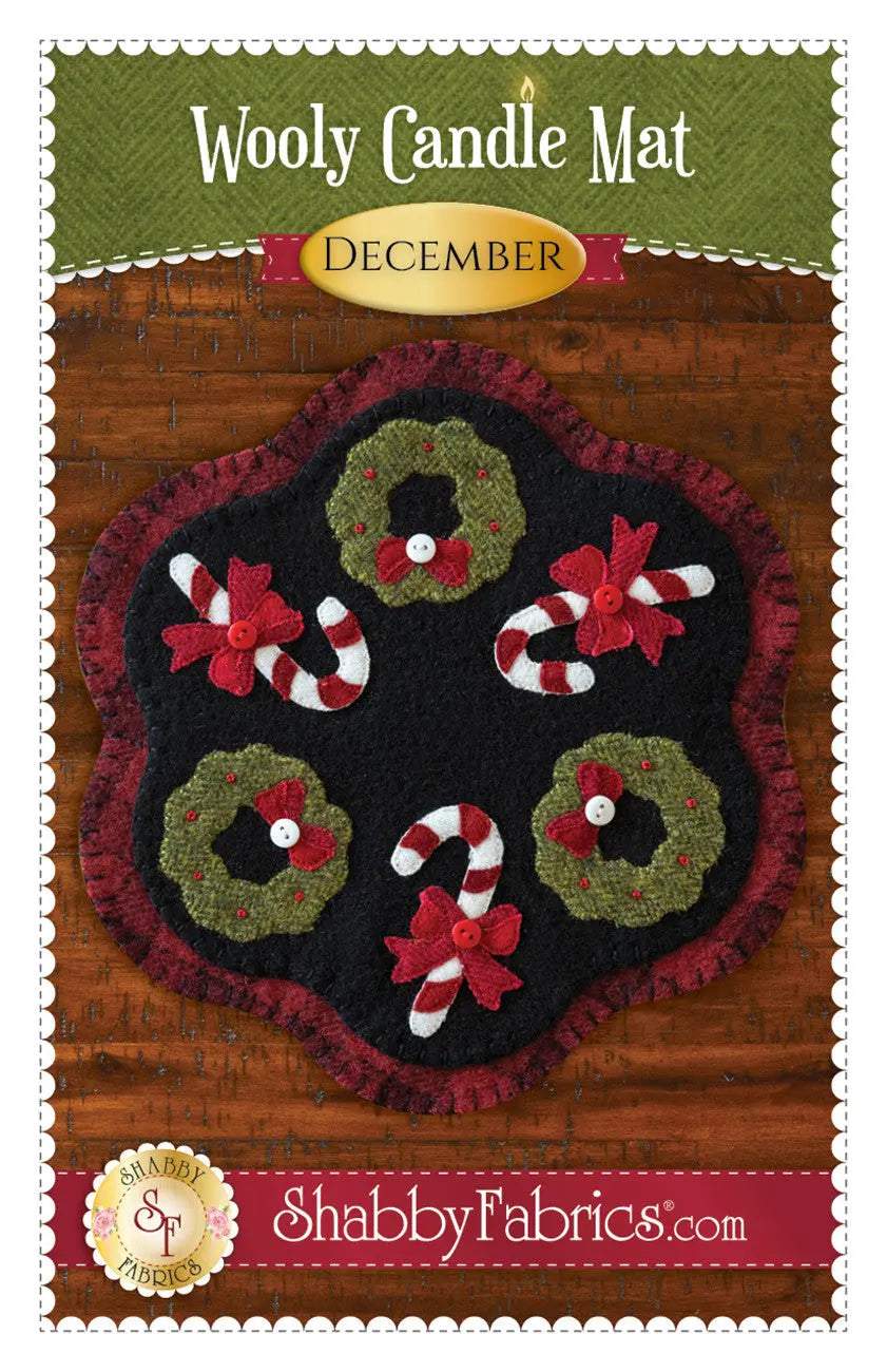 Wooly Candle Mat December Checker Distributor