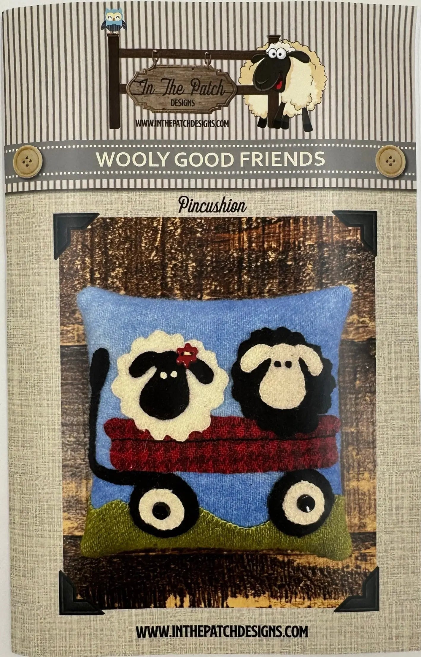 Wooly Good Friends Pincushion Pattern - Linda's Electric Quilters