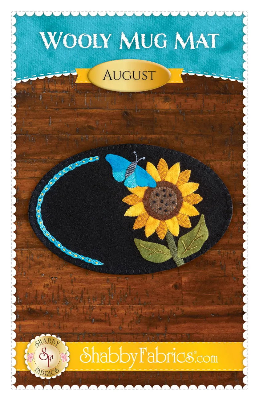 Wooly Mug Mat August - Linda's Electric Quilters