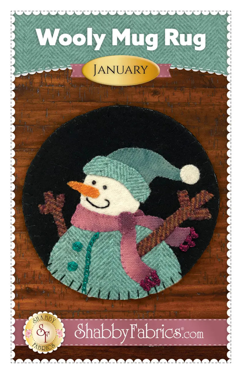 Wooly Mug Rug January Checker Distributor