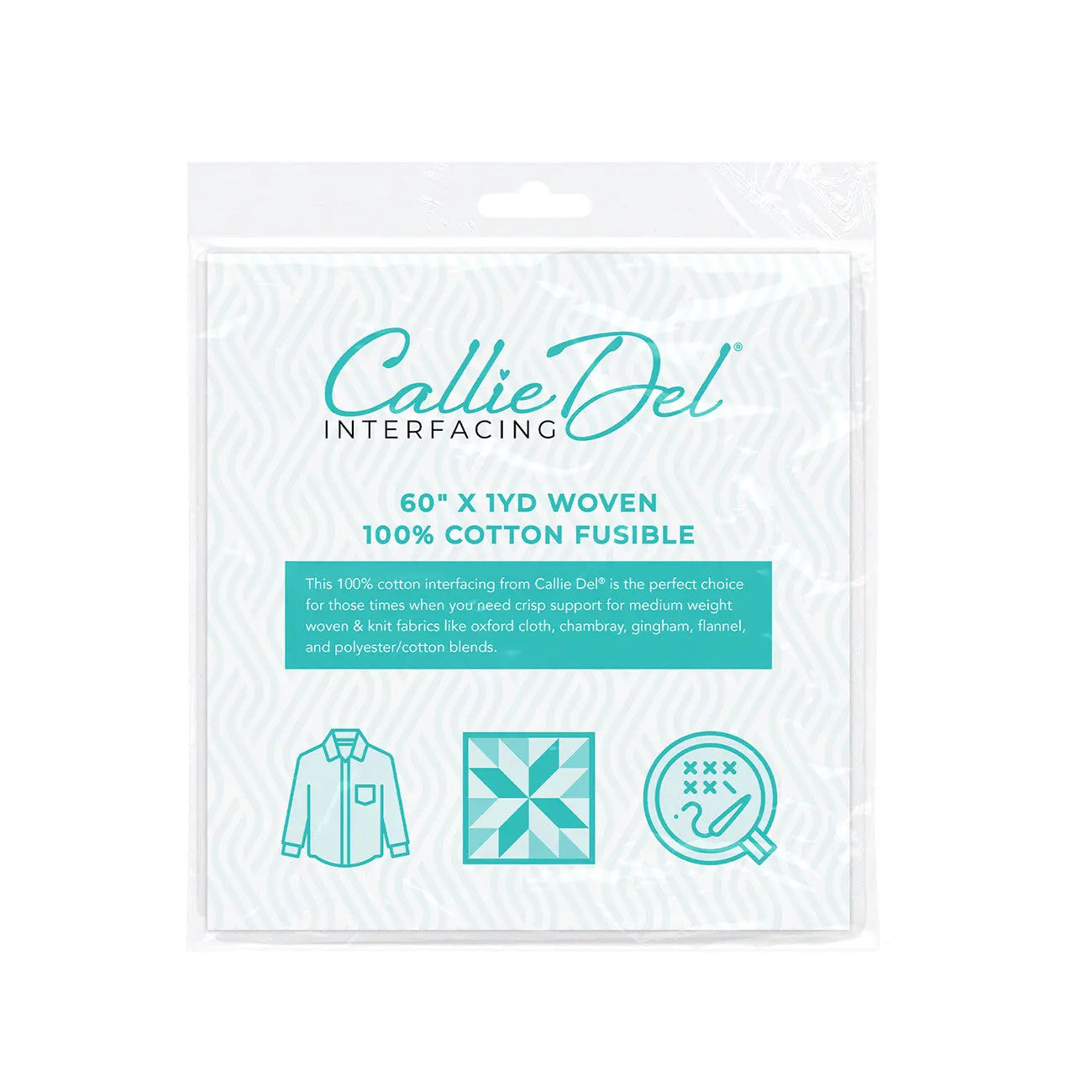 Woven 100% Cotton Fusible Packaged Interfacing 60in x 1yd