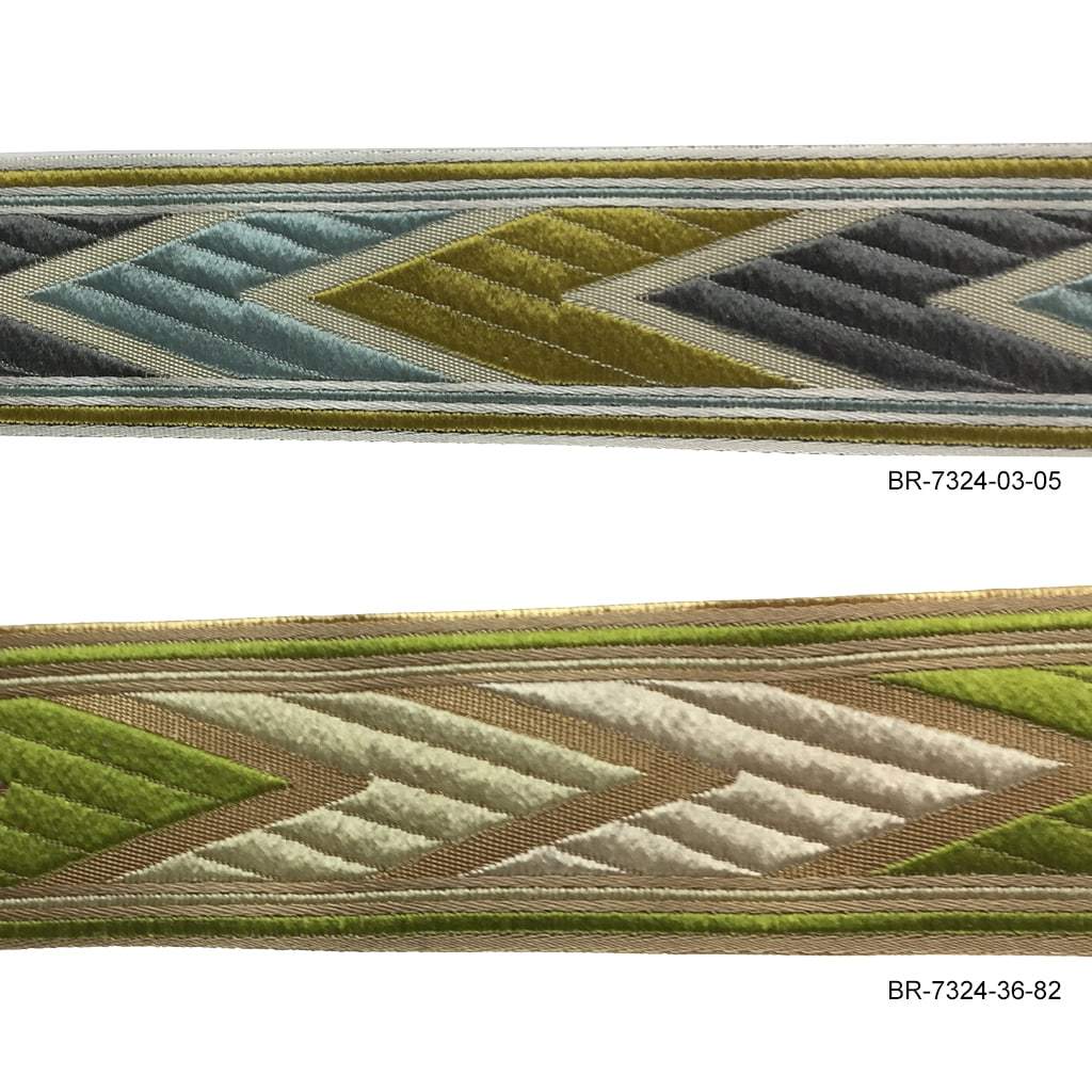 Woven Chevron Tapes - 1 1/4" wide - BR-7324