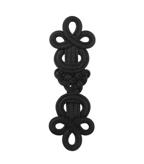 Yaya Han 2.38''x7'' Sew on Dali Frog Closure Black Famore