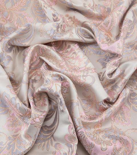 Yaya Han Duchesse Brocade 55" Ivory Gold Fabric Per Yard