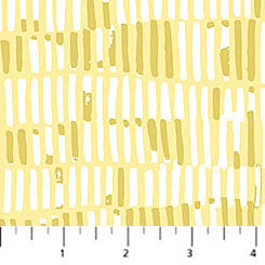 Yellow Pavement Tender Cotton 44"/45" Fabric Per Yard