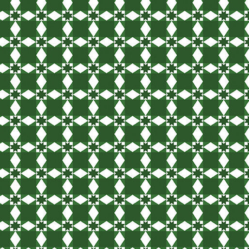 Winter at the Farm - Ribbon Plaid - Evergreen 44" / 45" Fabric Per Yard