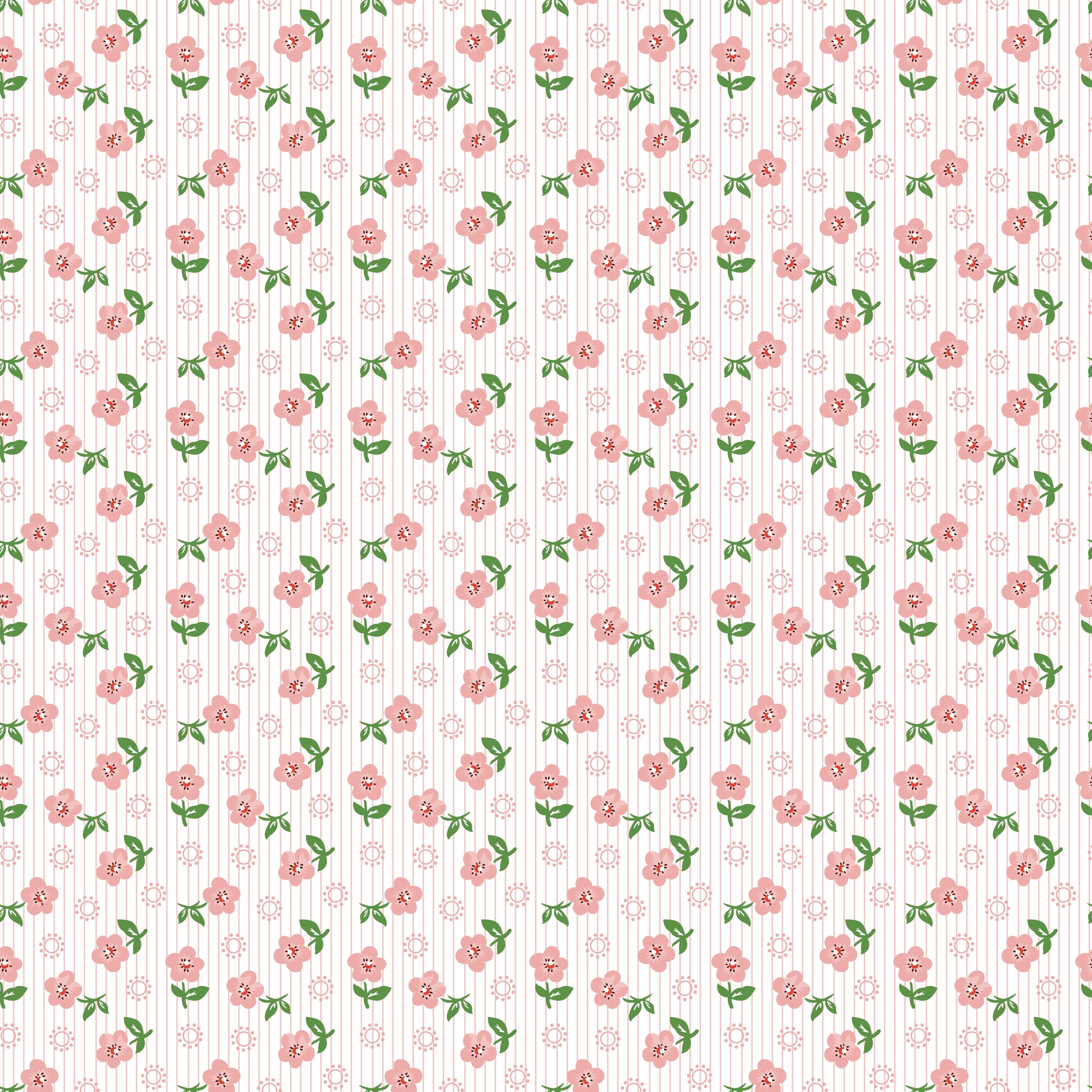 Flower Market - Sugar Petals - Pink 44" / 45" Fabric Per Yard