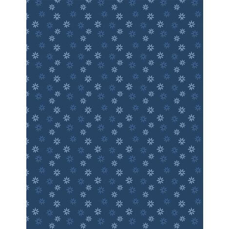 Summertime Daydream - Daisies All Over - Navy 44" / 45" Fabric Per Yard
