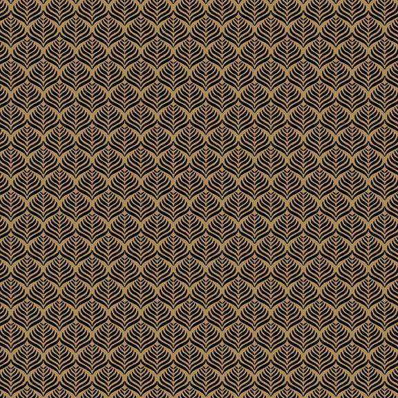 Full House - Wavy Spades - Tan 44" / 45" Fabric Per Yard