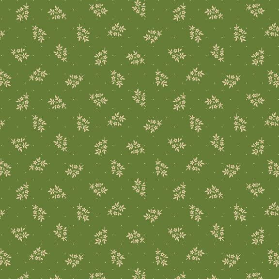 Woof and Warp - Bouquet - Green 44" / 45" Fabric Per Yard