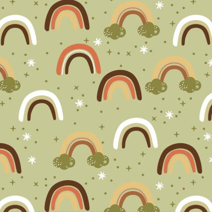 David Textiles Fantastic Flannel rainbow scatter cotton flannel