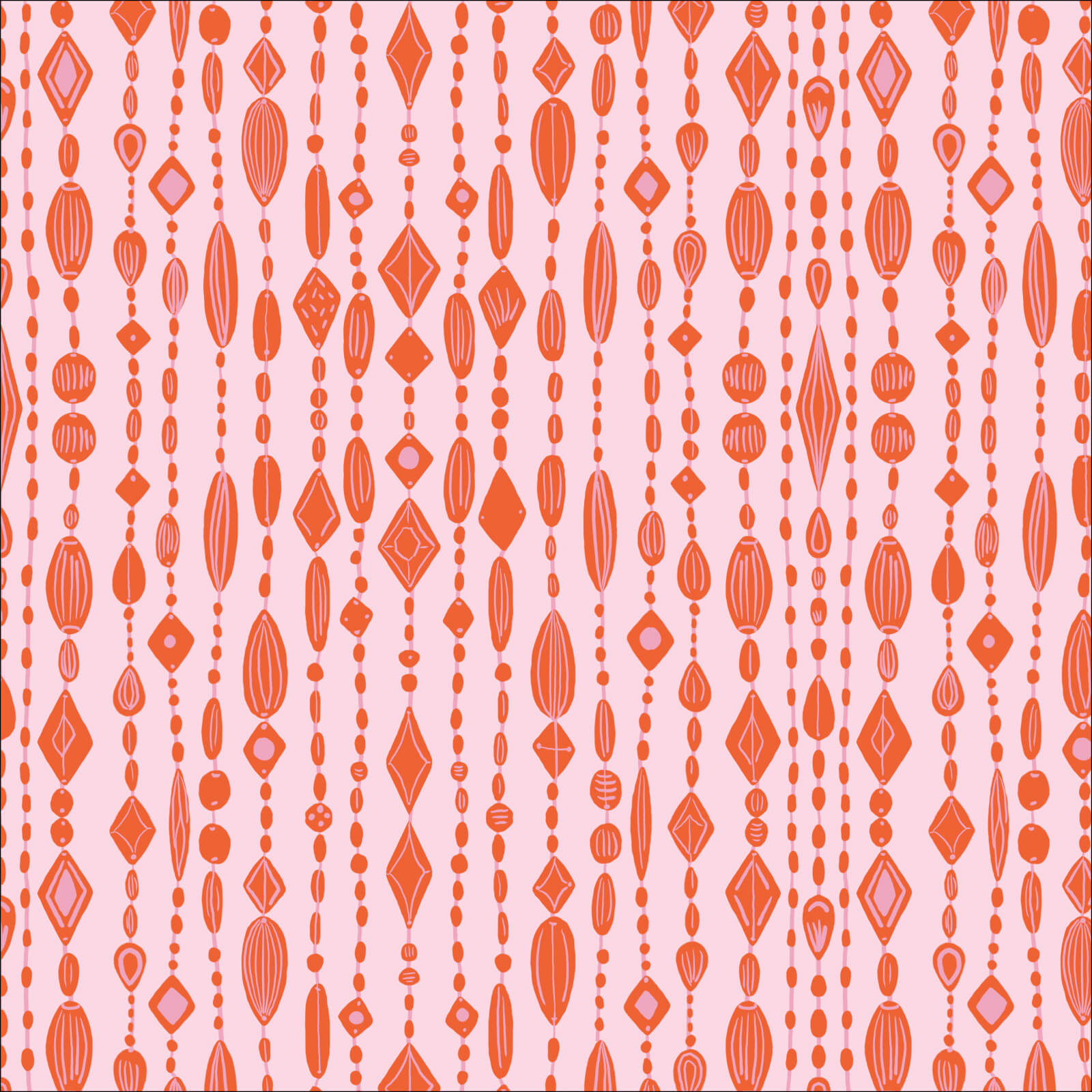 Secret of the Oracle - Beaded Curtain 44" / 45" Fabric Per Yard