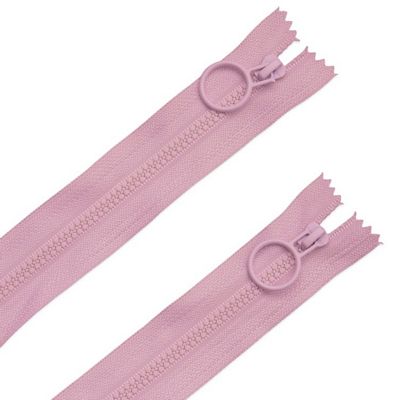 9in Pink Hoop Pull Zipper (2 pk)