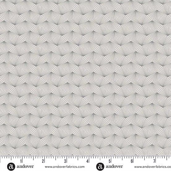 Zig Zag Gray Nightfall 44 45 inch Cotton Fabric Andover Fabrics