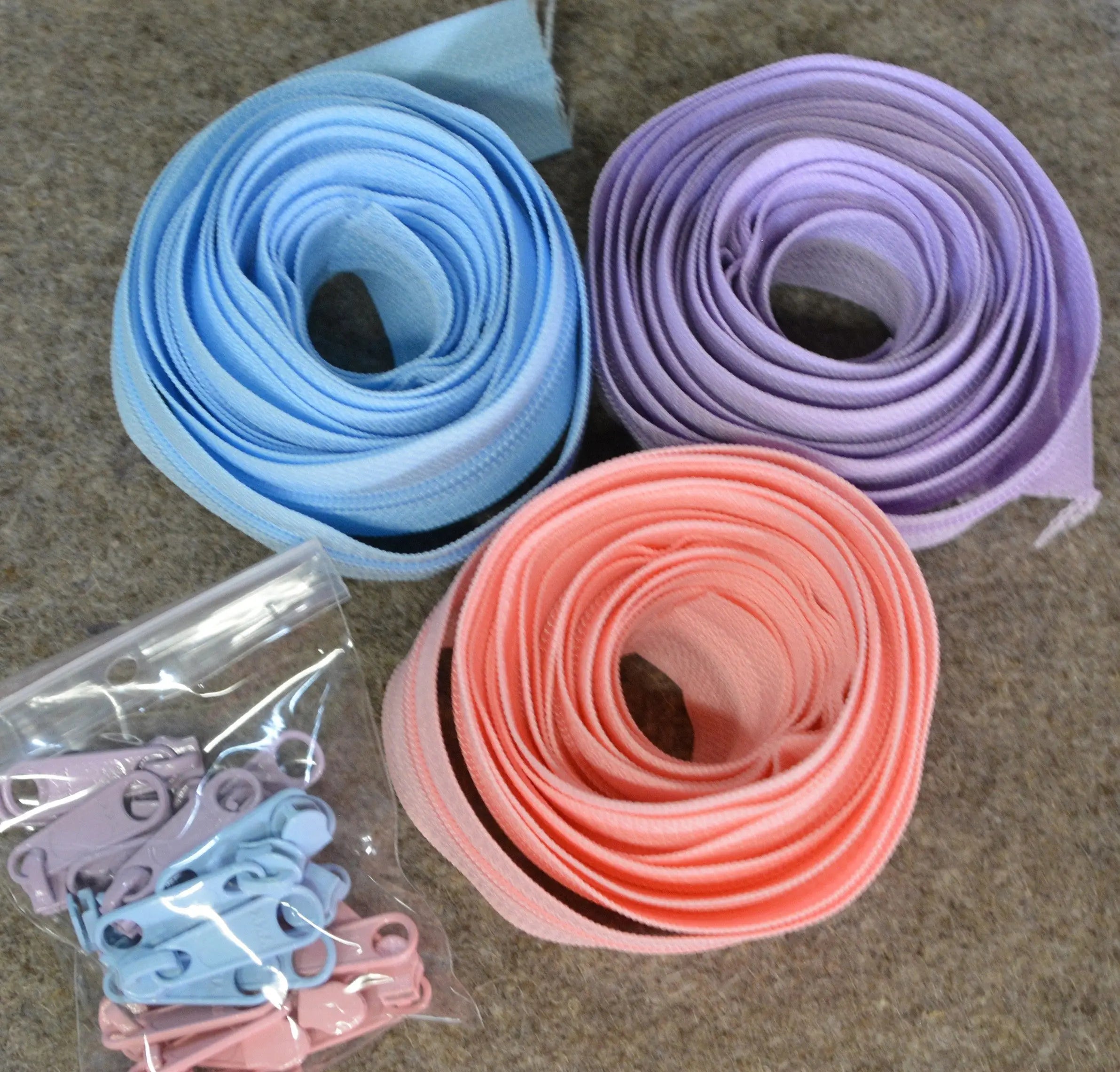 Zipper Trio Cotton candy - Linda's Electric Quilters